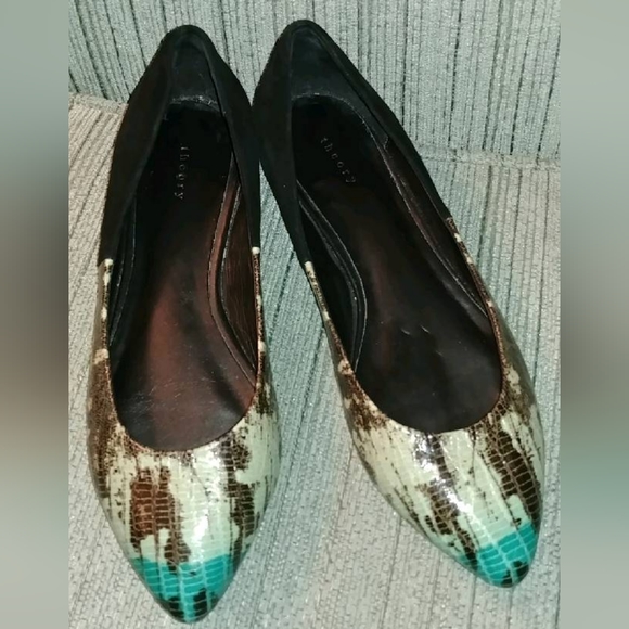 Theory Jade python leather flats - Picture 2 of 10